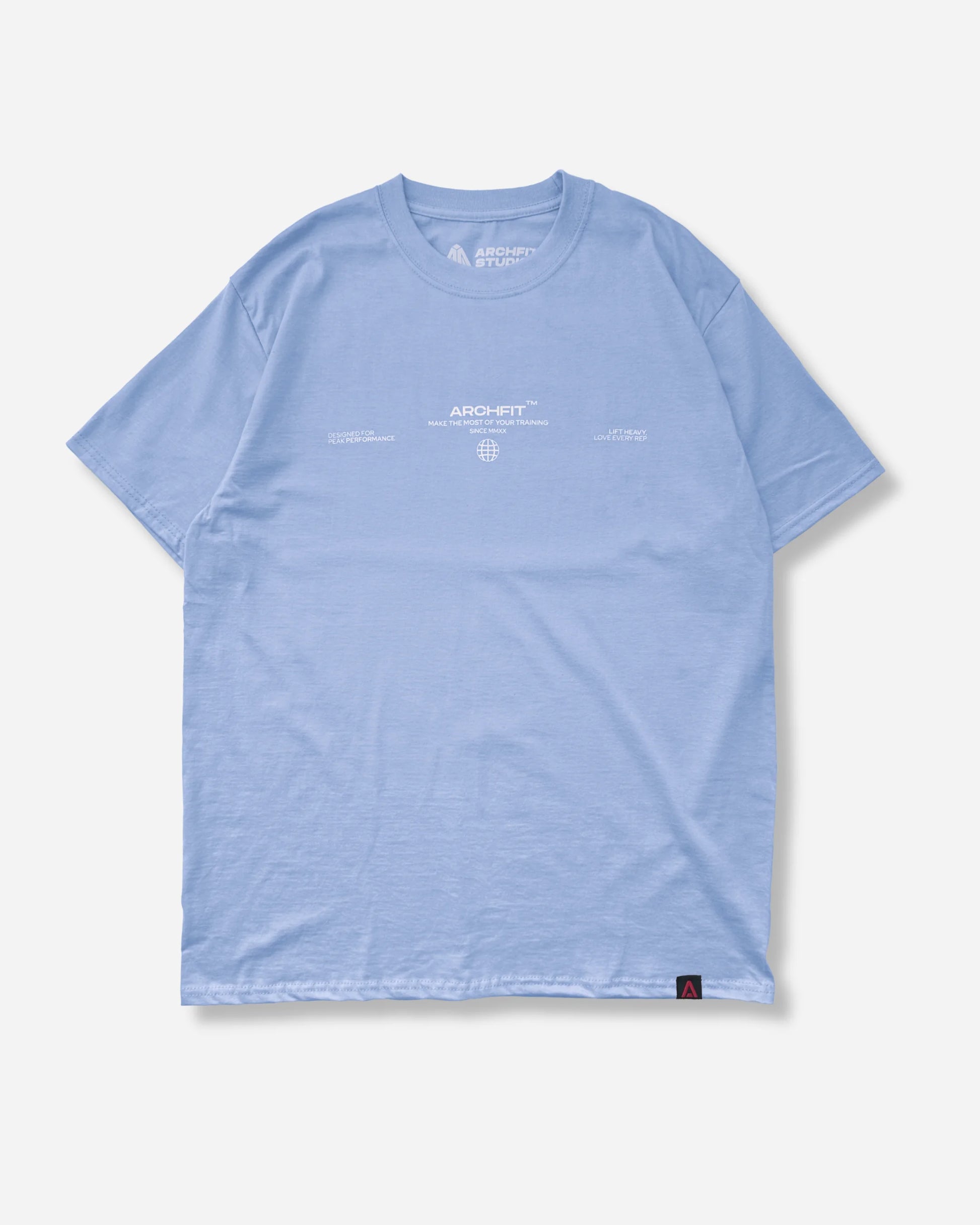 Camiseta oversize 'HAPPY LIFTER' azul claro