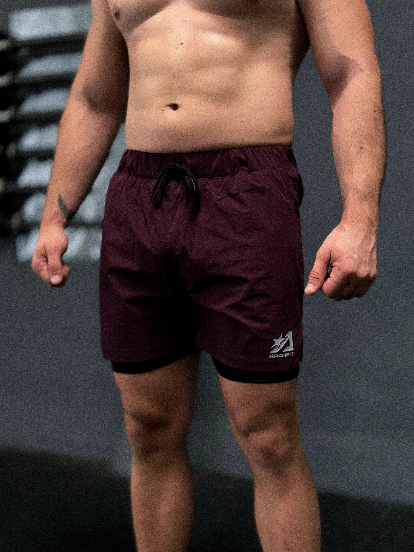 Pantalón corto Doble Reflective - burdeos