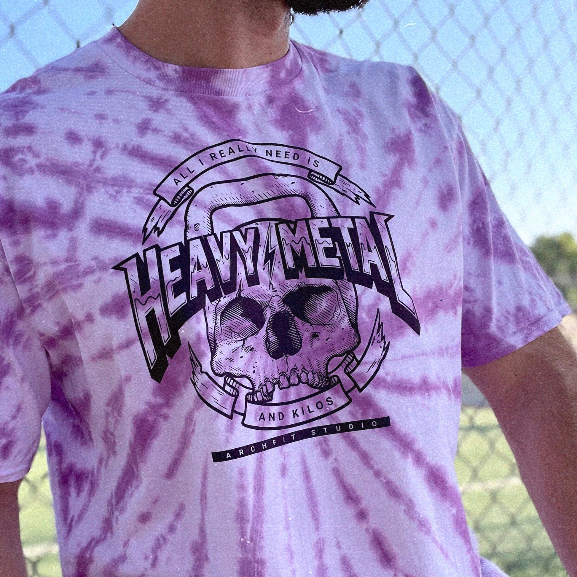Camiseta tie dye 'Heavy Metal'