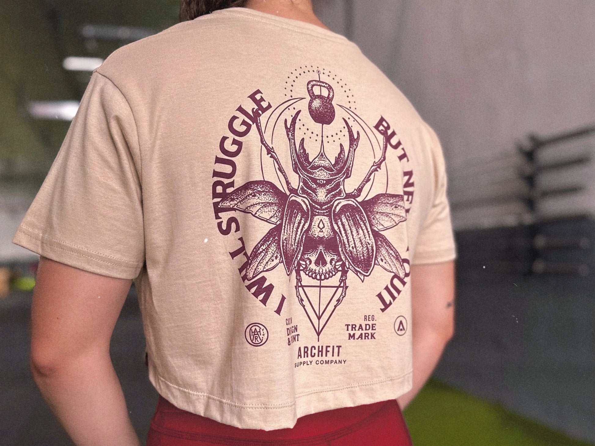 Crop Top 'NEVER QUIT'