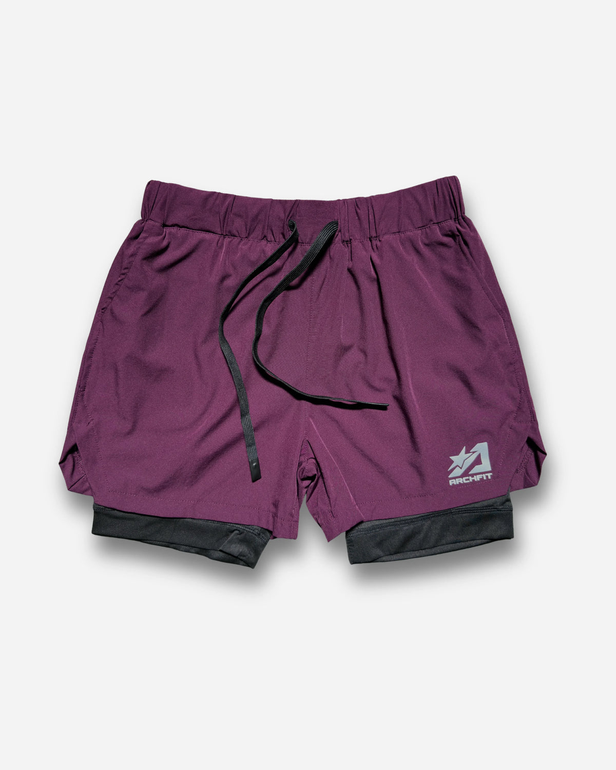 Pantalón corto Doble Reflective - burdeos