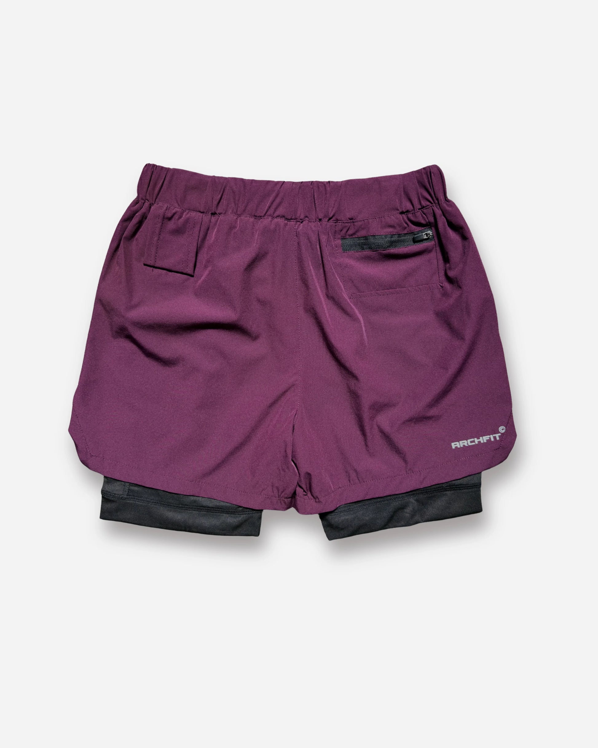 Pantalón corto Doble Reflective - burdeos
