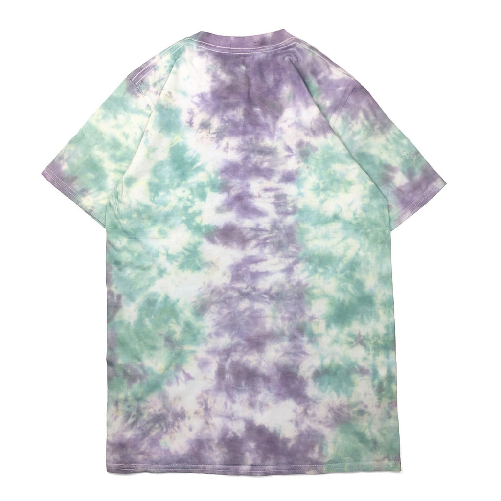 Camiseta Tie Dye estampada 'Chrome' para Crossfit violeta/verde espalda