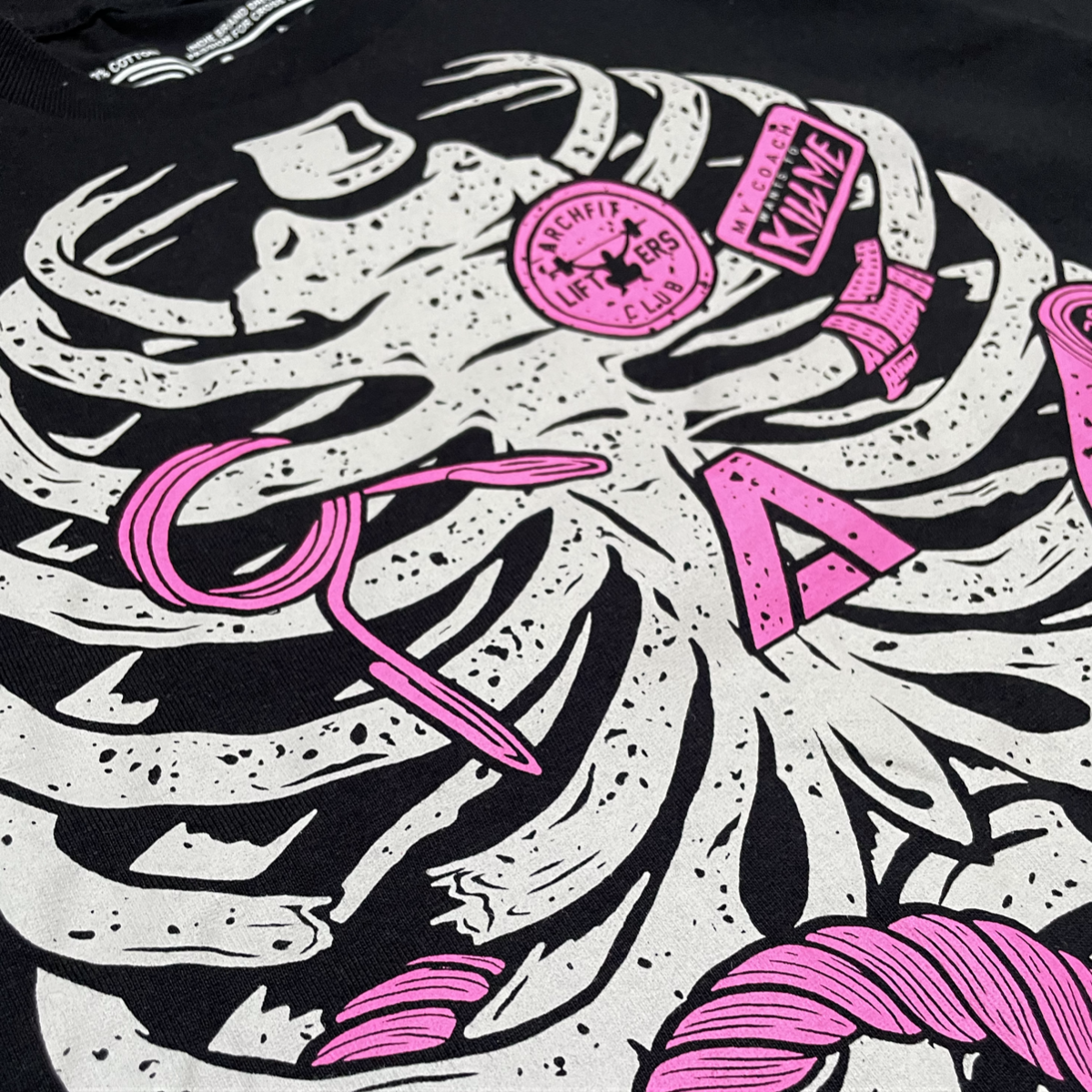 Camiseta unisex 'X-ray crossfitter' para crossfit estampado