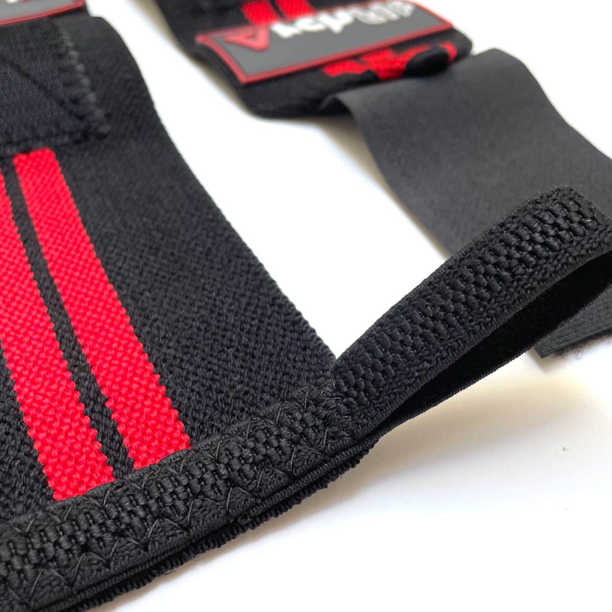 muñequeras para crossfit 30cm red stripes detalle