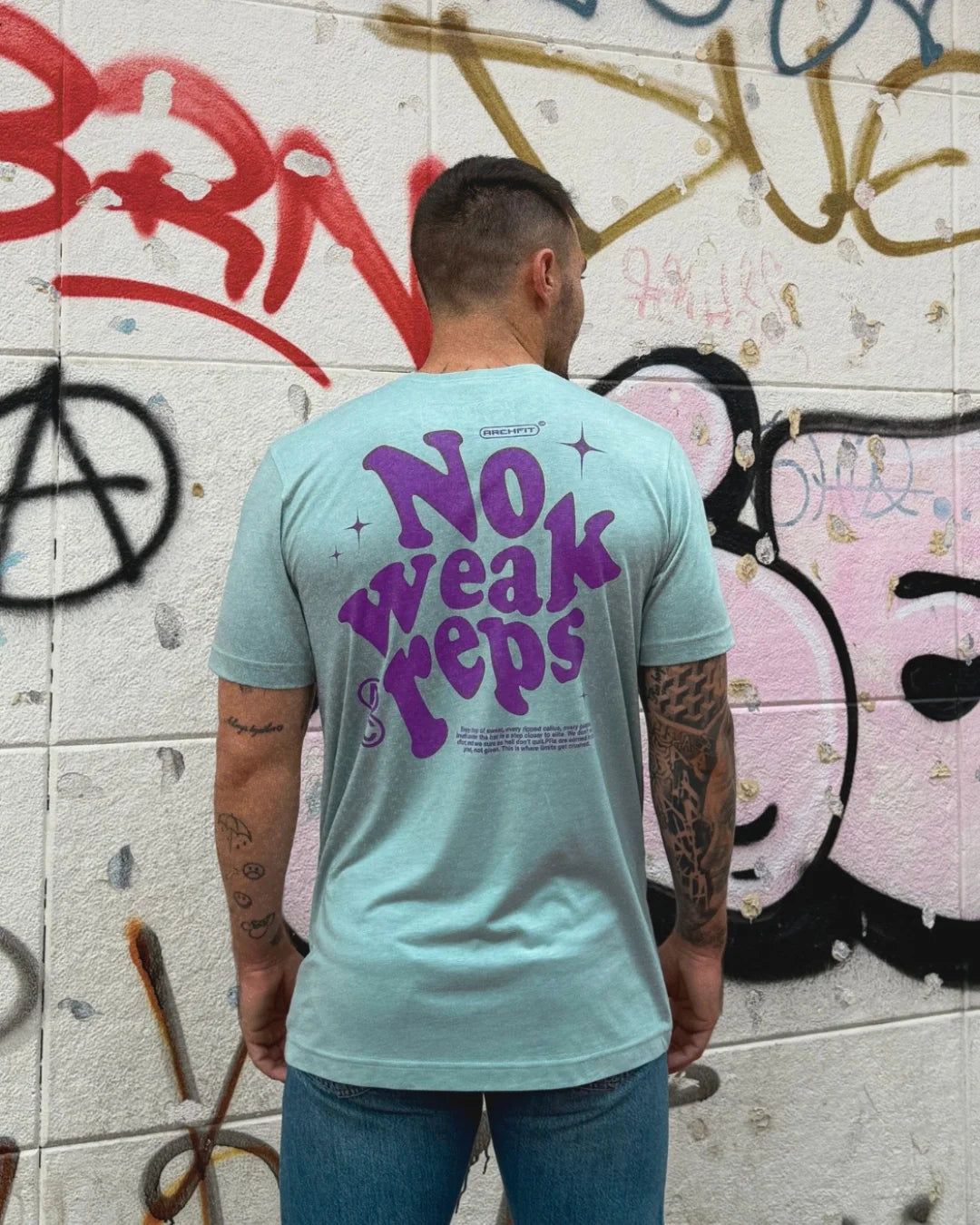 Camiseta triblend 'NO WEAK REPS'