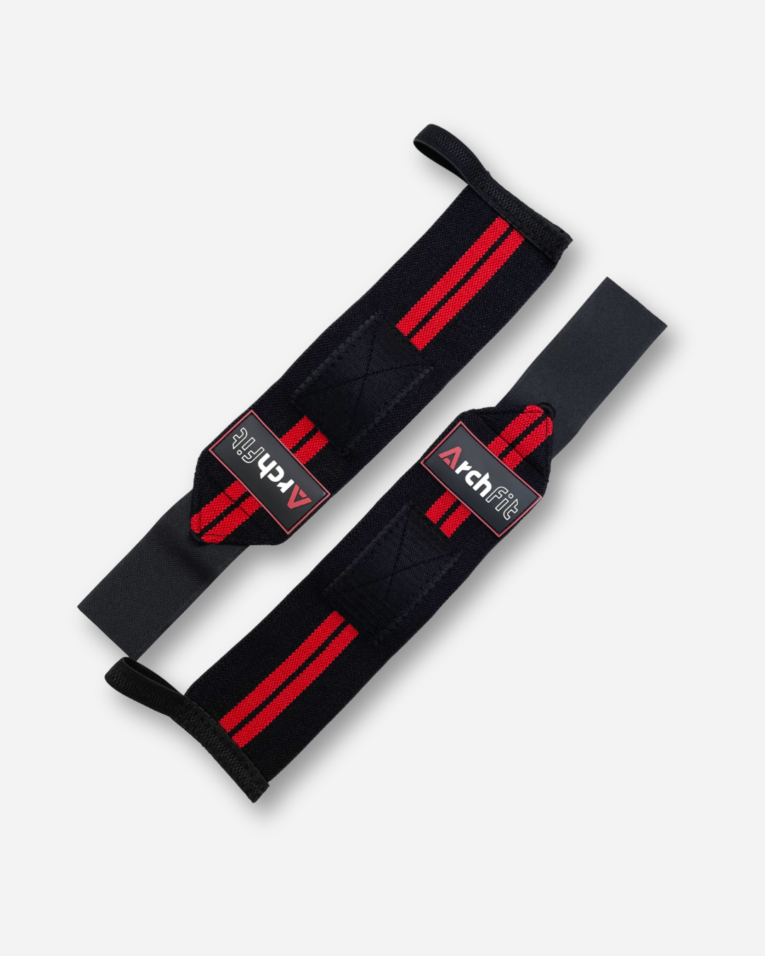 Muñequeras elásticas para cross training 'RED STRIPES' 30cm