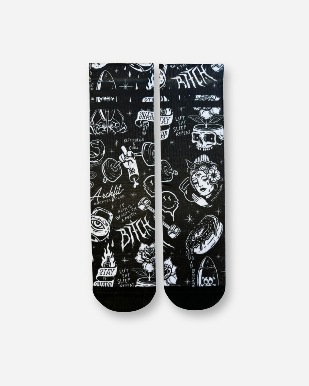 'TATTOO PARLOUR' socks