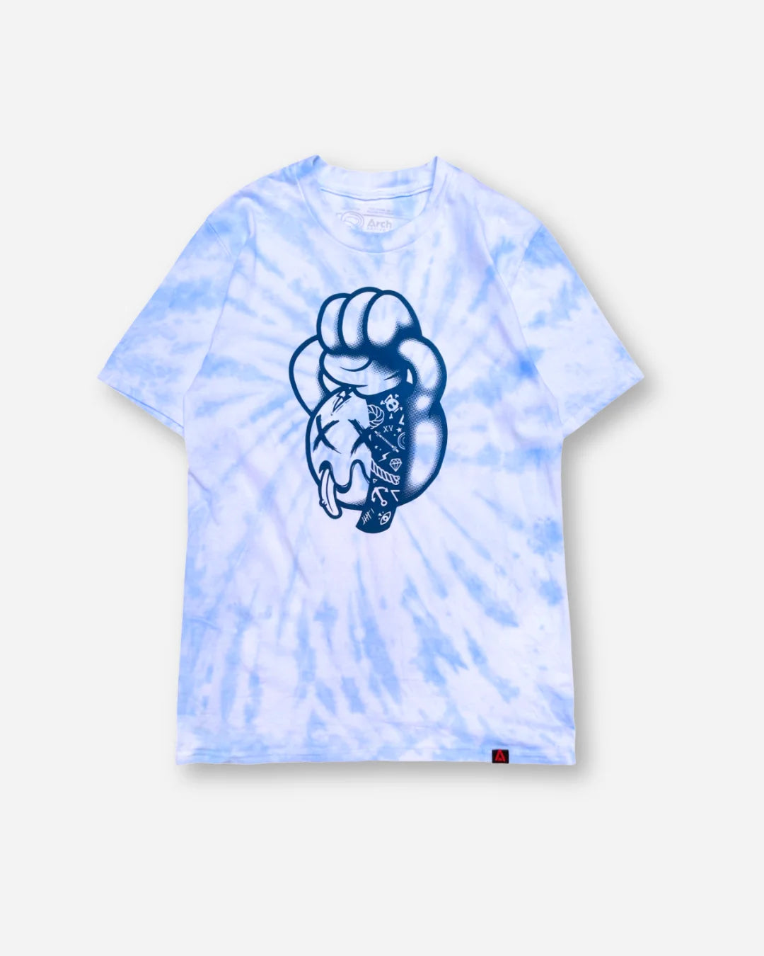 WHITE COTTON TRAINING T-SHIRT ´ARCHFIT LOGO´