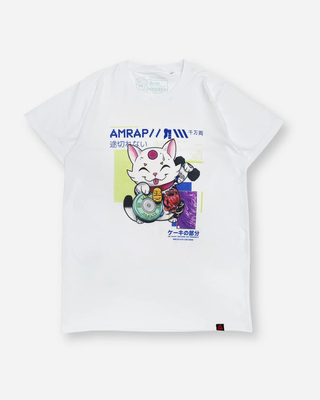 Camiseta 'MANEKI NEKO' - blanca