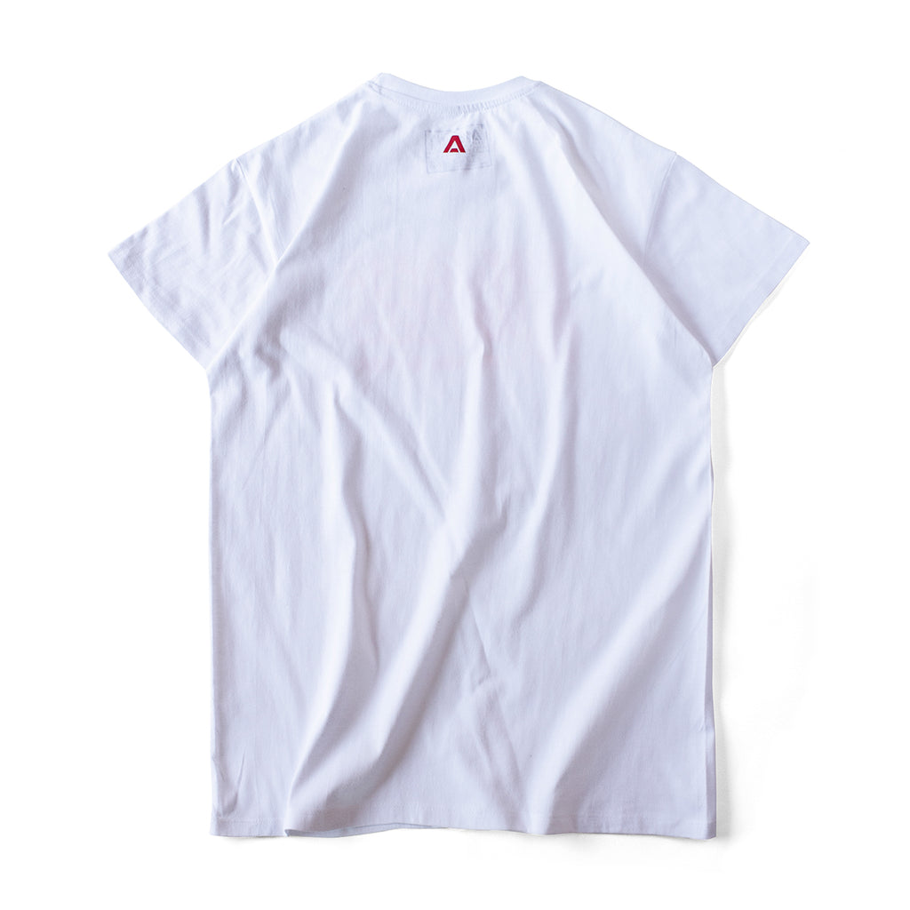 Camiseta blanca Burpees espalda para Crossfit