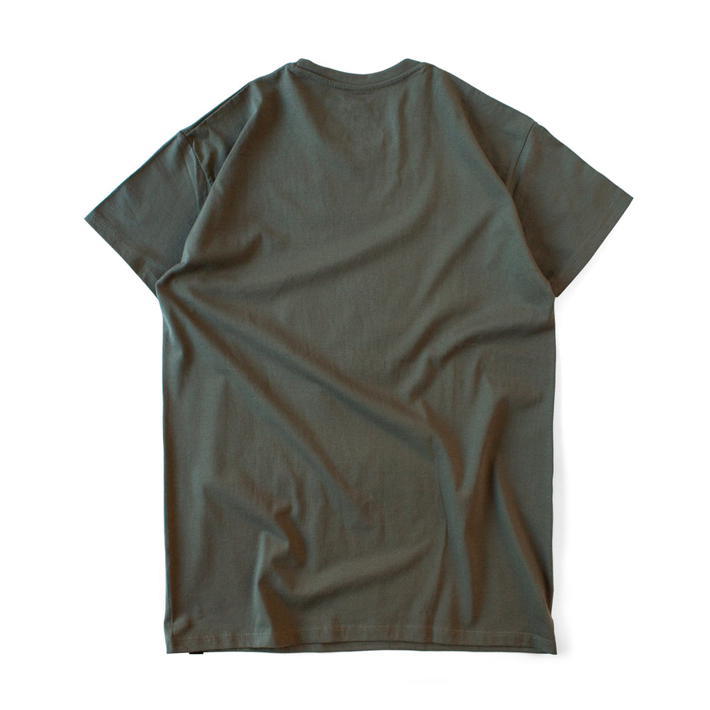 Camiseta para Crossfit 'Jump Rope' verde militar espalda