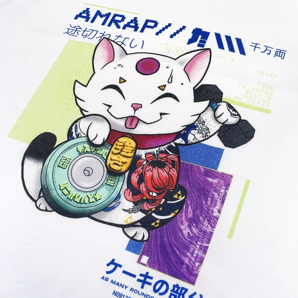 camiseta unisex para Crossfit 'Maneki Neko' estampado