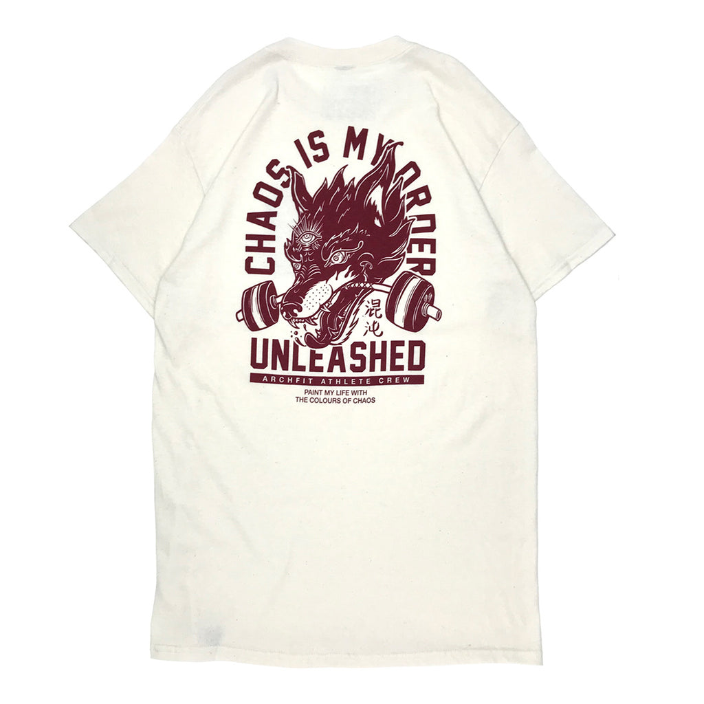 Camiseta "Chaos" de algodón natural para Crossfit - espalda