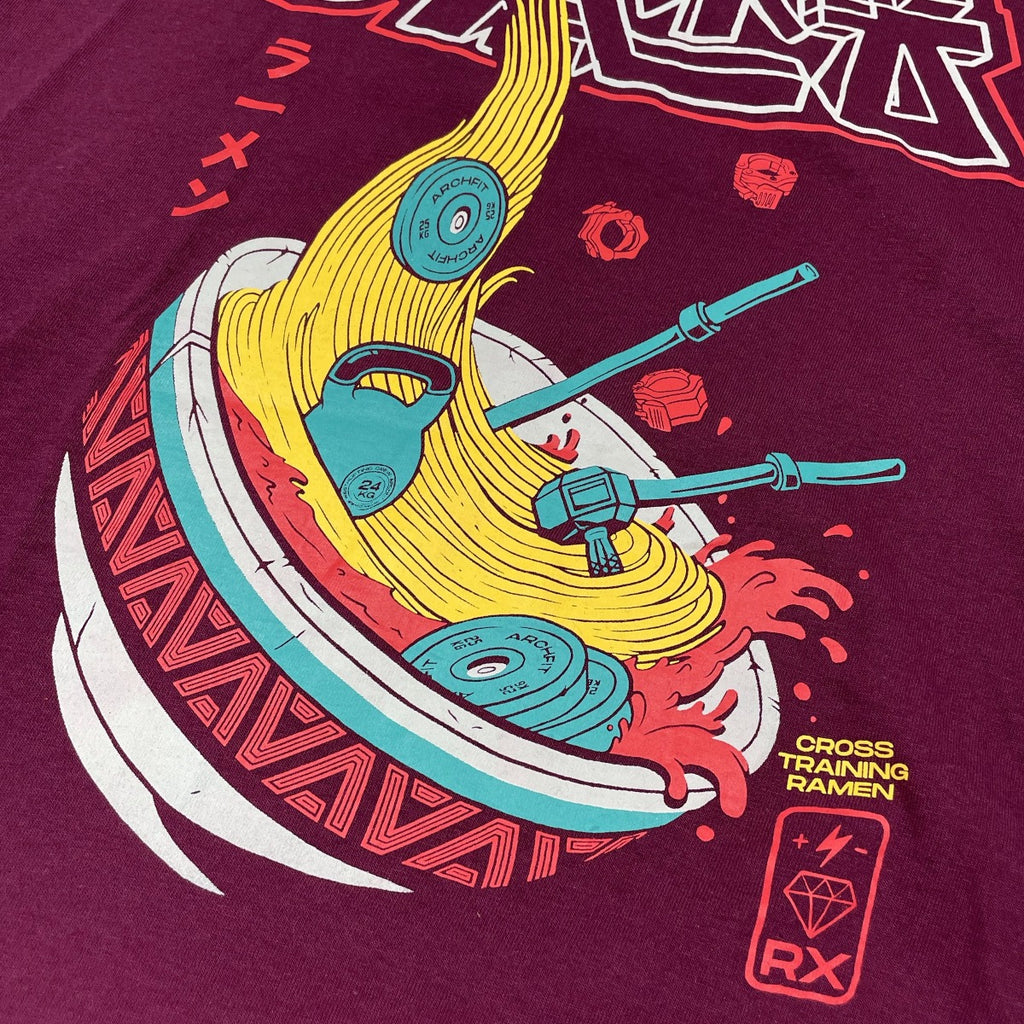 camiseta para crossfit de algodón ´Ramen´estampado