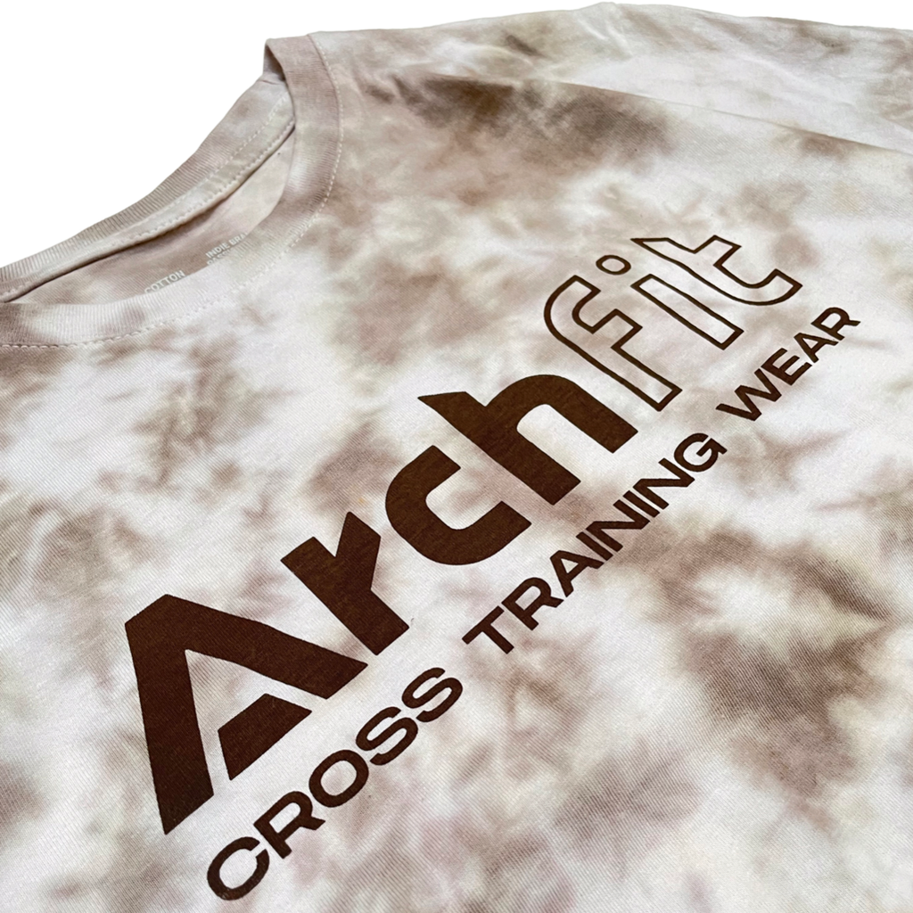 Camiseta tie dye 'ARCHFIT LOGO' para crossfit unisex estampado